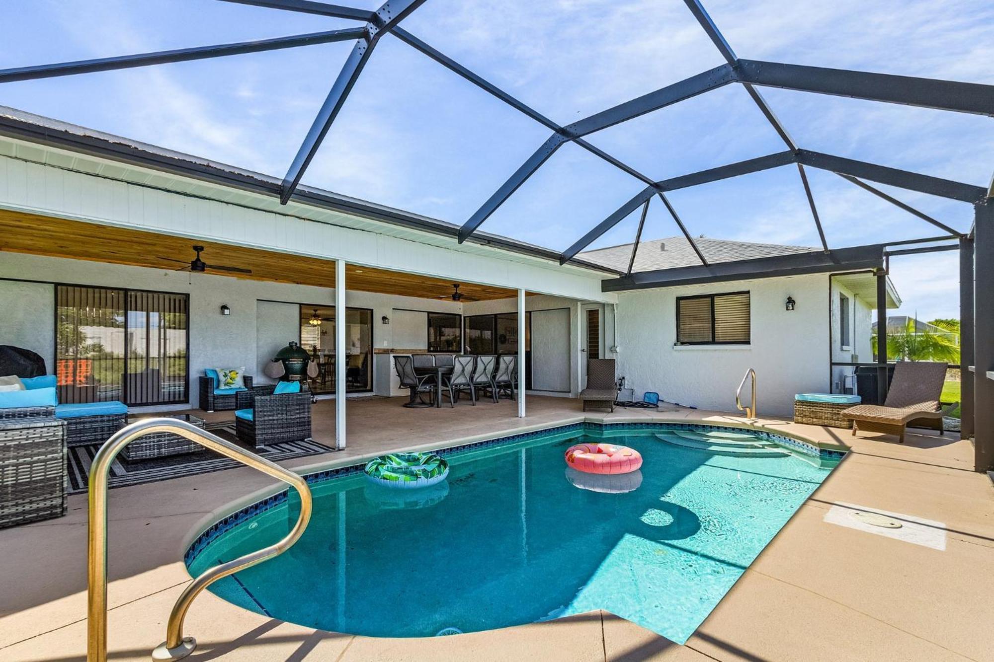 קייפ קורל Cozy Retreat, Heated Pool, Water Canal, Bikes,3 Bedroom מראה חיצוני תמונה
